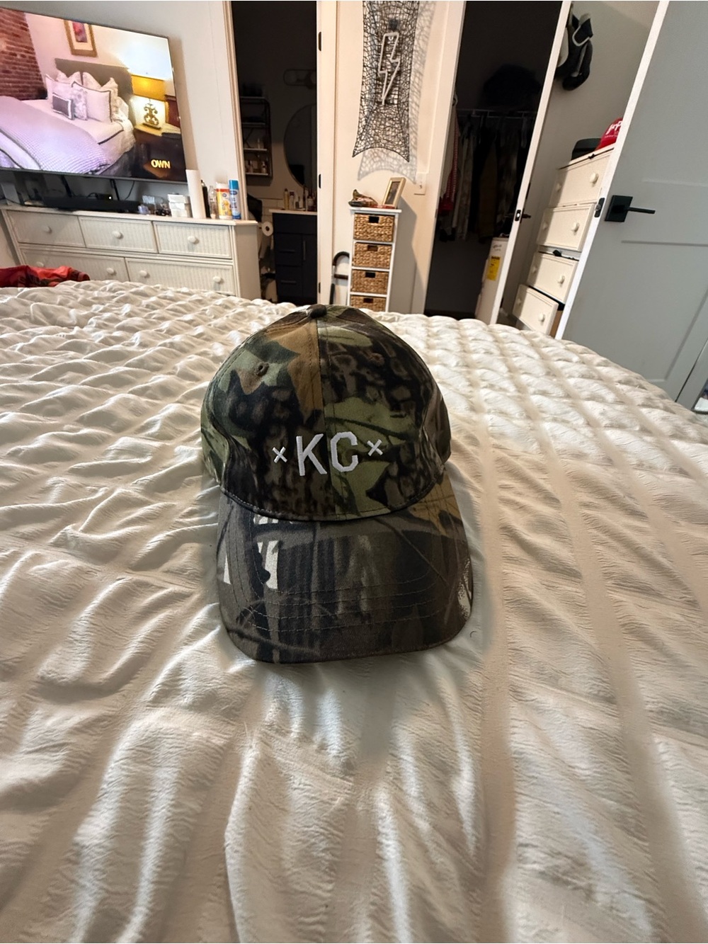 KC Camo hat - Green Camouflage Baseball Hat